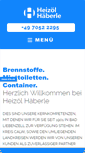 Mobile Screenshot of heizoel-haeberle.de